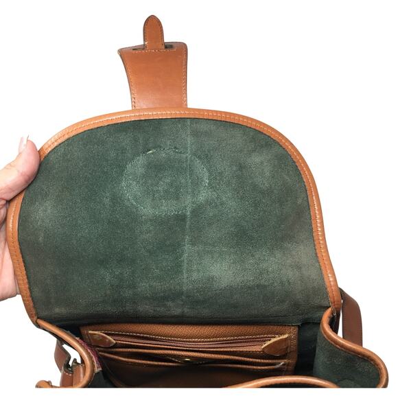 Dooney & Bourke Green Calvary Equestrian Flap All Weather Leather Crossbody Bag - Picture 10 of 16